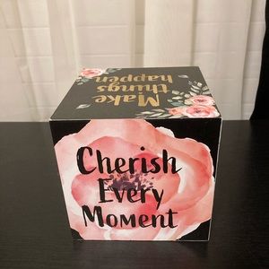 Inspirational Quote Cube Decoration!